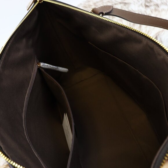 Coach Gallery Tote Bag Leather CV402 Gold/Dark Stone - Picture 11 of 12